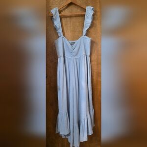 NWOT - Wide Leg Ruffle Trim Jumpsuit by Sweet Lovely